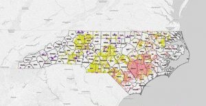 map of concentrated animal feeding operations in north carolina
