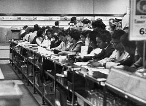 image of lunch counter at Woolworth