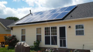 image of house with solar panels